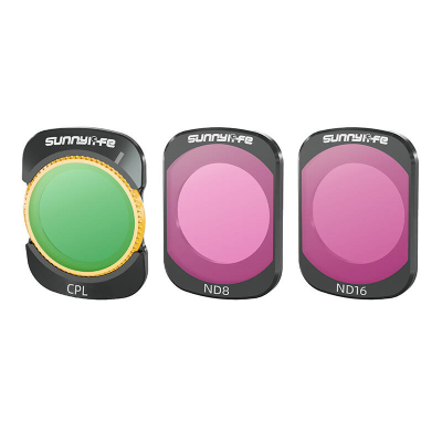 Set filtra Sunnylife CPL ND8 ND16, për DJI Osmo Pocket 3, 3 copë, shumëngjyrëshe