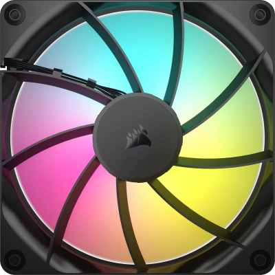 Ventilatorë kasë CORSAIR RS140, 2x140mm, ARGB, të zinj