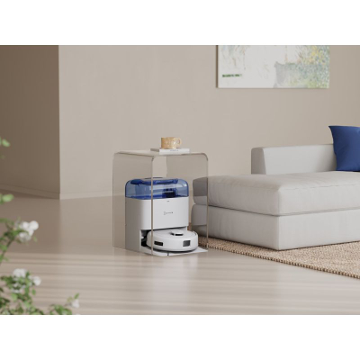 Robot fshesë Deebot Mini, vetëboshatisje, stacion Mini OMNI, i bardhë