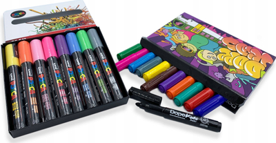 Set stilolapsa Posca PC1MC, majë ekstra e hollë, 8 copë, ngjyra pastel