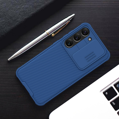 Mbulesë telefoni Nillkin CamShield Pro për Samsung Galaxy S22, me kapak kamere, blu