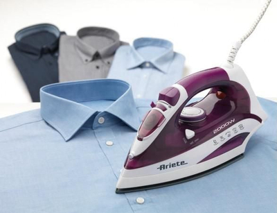 Hekur me avull Ariete Steam Iron 6235, 2000W, bazë qeramike, blu