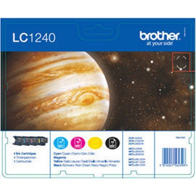 Pako bojë printeri Brother LC-1240 Value Pack, origjinale, shumëngjyrëshe