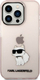 Mbrojtëse telefoni Karl Lagerfeld KLHCP14LHNCHTCP, për iPhone 14 Pro, hardcase, rozë
