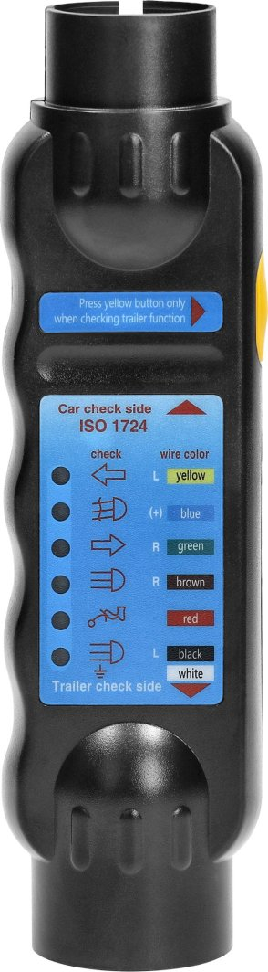 Tester prize rimorkio Orno OR AE 13231, 13/7 pinë, 12/24V, i zi