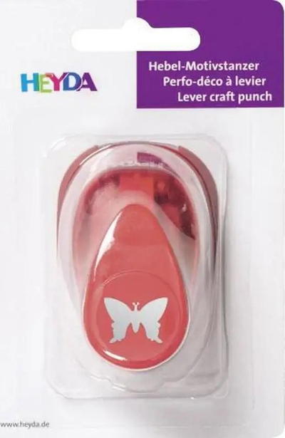 Grusht motivi HEYDA Butterfly, i vogël, plastik, me enë mbledhëse, i kuq