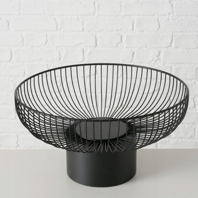 Set qëndroresh frutash Boltze Cindy, metal, 2 copë, i zi
