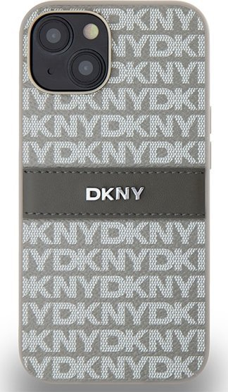 Mbulesë telefoni DKNY DKHCP14SPRTHSLE, iPhone 14 15 13 6.1", hardcase lëkurë, bezhë