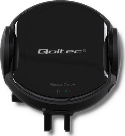 Karikues veture Qoltec Induction Wireless PRO, 15W, QC 3.0 USB Type C, i zi