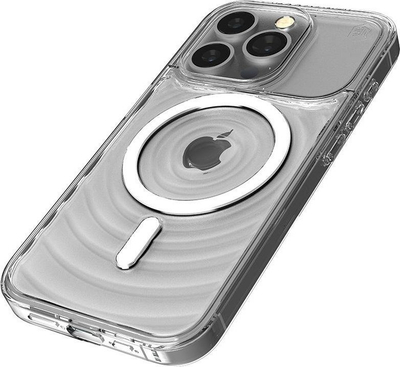 Mbrojtëse telefoni STM Reawaken Ripple MagSafe për iPhone 15, transparente, me mbrojtje kundër goditjeve