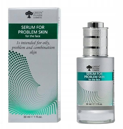 Серум за лице Green Pharm за проблематична кожа, за кожа со акни, 30 ml