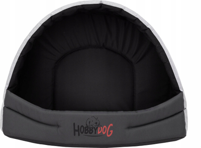 Куќичка за кучиња Hobbydog Run R2, 50x38 cm, материјал еколон, сива