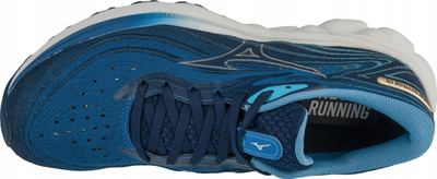 Atlete vrapimi Mizuno Wave Skyrise 5, amortizim MIZUNO ENERZY, rrjetë që merr frymë, blu