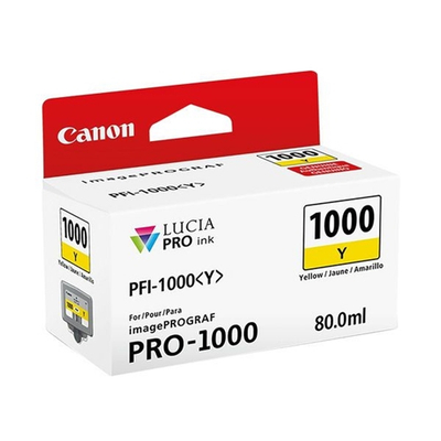 Ngjyrë për printer Canon PFI-1000 Y, e verdhë