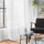 Perde e hollë White Sheer Curtain, 240x240 cm, e bardhë