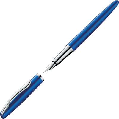 Stilolaps me bojë Pelikan Jazz Noble Elegance P36, majë M, trup metalik, blu e argjendtë