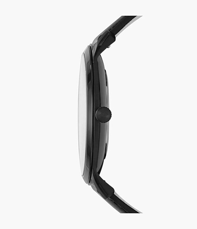Orë për meshkuj Fossil The Minimalist FS5447, e zezë