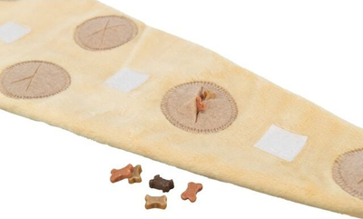 Lodër për qen Trixie Dog Toy Croissant, 40 cm, poliester, bezhë