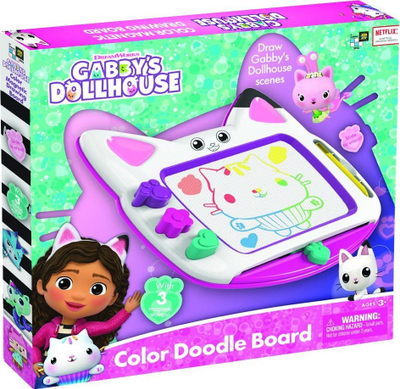 Tabelë vizatimi magnetike Cobi Gabby’s Dollhouse, me vulëza, shumëngjyrëshe