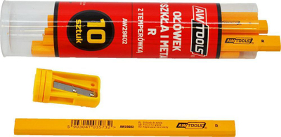 Laps ''R'' për xham dhe metal AWTools AW29602, i verdhë, 10 copë
