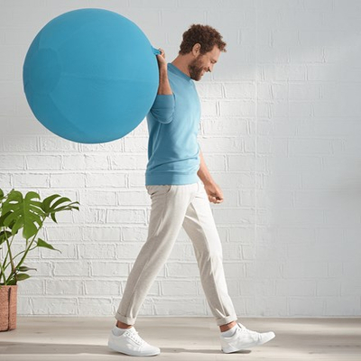 Top ulës ergonomik Leitz Ergo Cosy, 65cm, me dorezë, blu oqeani
