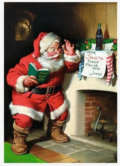 Puzzle Trefl Coca Cola Shën Nikolla te Oxhaku, 1000 copa, motiv Krishtlindje, me shumë ngjyra