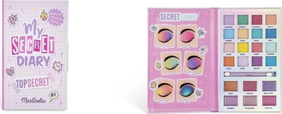 Set grim Martinelia Super Girl My Secret Diary, paletë 16 nuanca, 6 lip gloss me shkëlqim, shumëngjyrësh