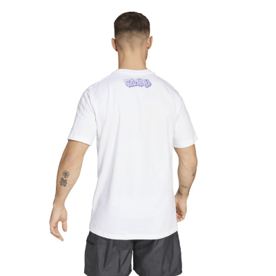Блуза Adidas Performance Real Madrid Tee, памук, бела