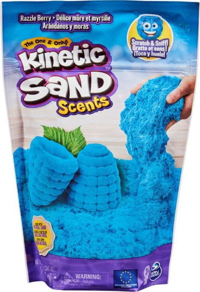 Lodër me rërë kinetike Kinetic Sand Scents Blue Razzle Berry, 8oz, me erë boronice, e kaltra