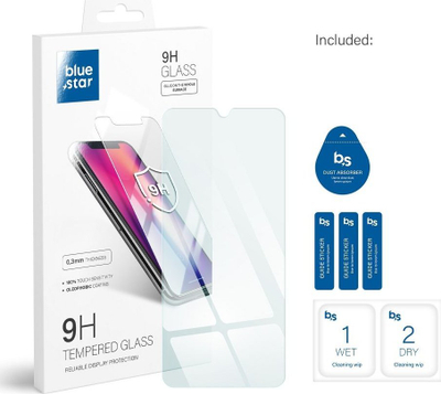 Mbrojtëse ekrani xhami Blue Star për Honor X6, 9H, transparente