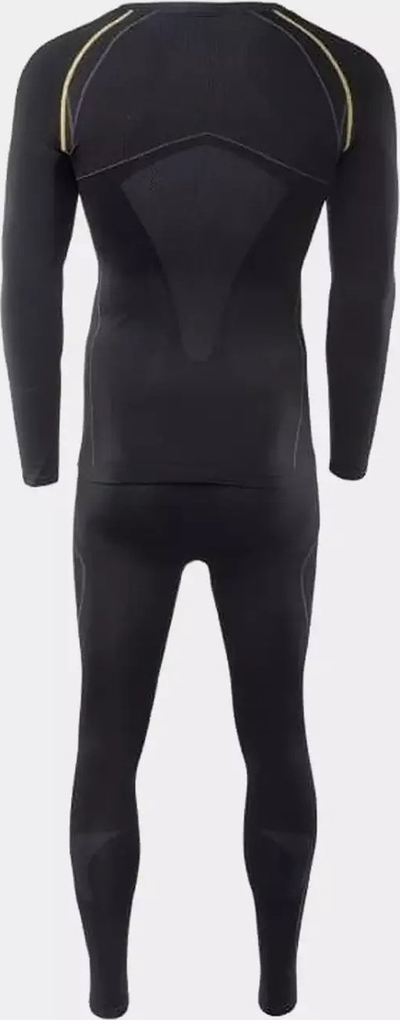 Set termounterveshje Brugi 4RCG për burra, pa qepje, material që merr frymë, i zi