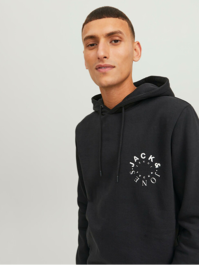 Duks Jack&Jones JJWARRIOR Regular Fit 12242543 Blak Print:Small