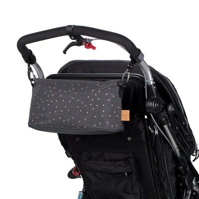 Çantë organizuese karroce Lässig Buggy Organizer Casual Triangle, me ndarje të brendshme, gri e errët