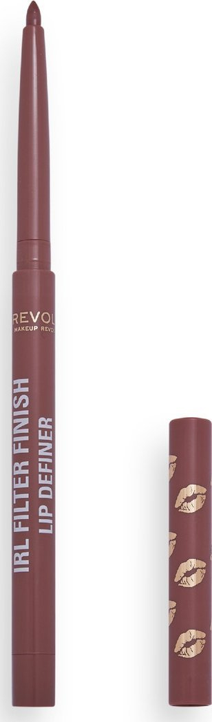 Молив за усни Makeup Revolution IRL Filter Finish Caramel Syrup, мат, карамел боја
