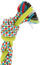 Lodër litar për qen Trixie Rope, pambuk dhe TPR, 50 cm, shumëngjyrëshe