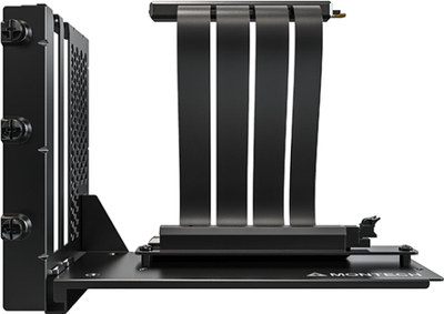 Mbajtës vertikal GPU Montech PCIe 4.0, kabllo riser x16, i zi