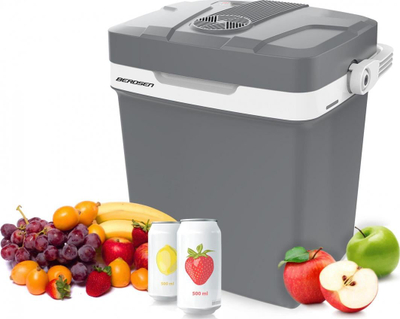 Frigorifer udhëtimi Berdsen BR-CF27, 27L, 12V dhe 230V, gri