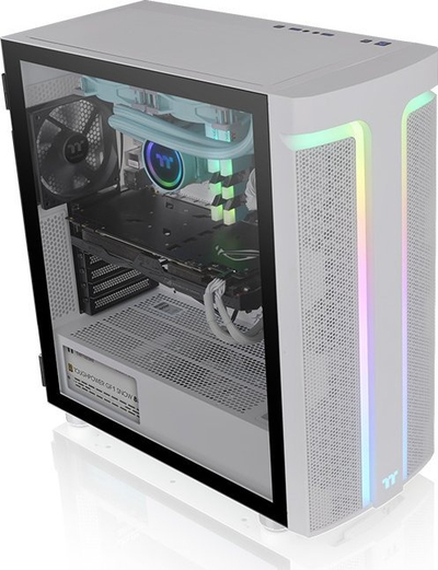 Kasë Thermaltake H590 TG ARGB Snow, Midi Tower