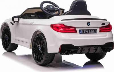 Makina elektrike për fëmijë BMW M5 Drift, 2x12V, me telekomandë, e bardhë