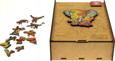 Puzzle druri Panta Plast Elephant, format A4, shumëngjyrësh