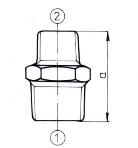 Reduktues Odlewnia Zawiercie N8, 1 x 3/4", i zi