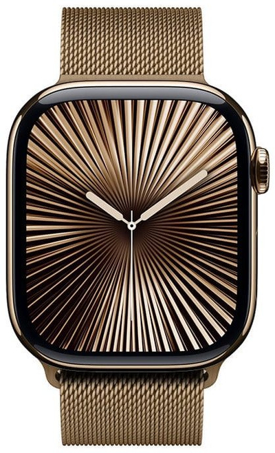 Byzylyk metalik Crong Milanese për Apple Watch, 44 45 46 49mm, i verdhë