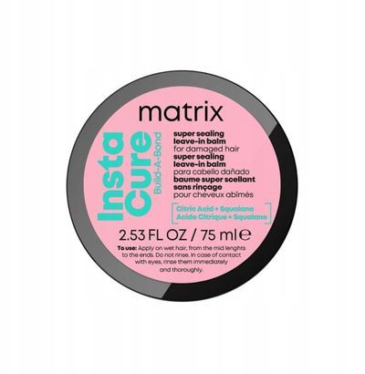 Balsam pa shpëlarje për flokë Matrix Instacure Build a Bond, 75 ml, transparent