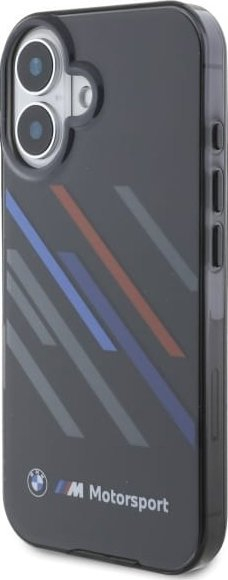 Mbrojtëse telefoni BMW Motorsport BMHCP16M23HTRAK për iPhone 16 Plus 6.7", hardcase, e zezë