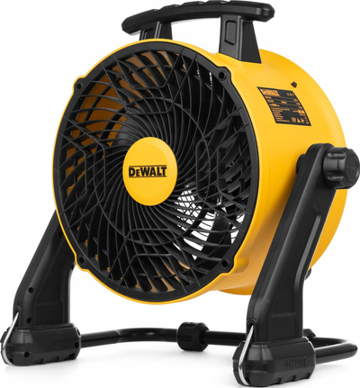 Индустриски вентилатор DeWALT тапан, 40 cm, 3 брзини, жолт
