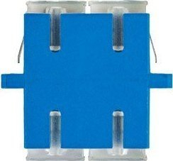 Adapter fibër optike Lanberg SM SC UPC, duplex, plastik blu