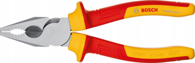 Pinca kombinimi Bosch Professional VDE 180mm, të izoluara, me dorezë të rehatsme, me shumë ngjyra