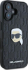 Kapak telefoni Karl Lagerfeld Monogram Karl Head Pin, për iPhone 16 6.1", TPU PC, i zi