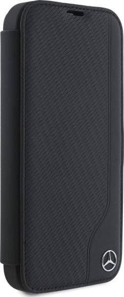 Mbulesë telefoni Mercedes MEBKP16L23RBGVK për iPhone 16 Pro 6.3", lëkurë, e zezë