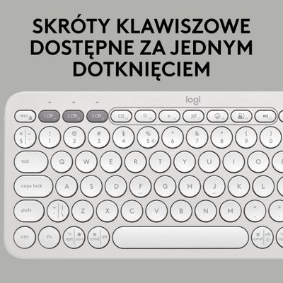 Kombo tastierë dhe mi Logitech Pebble 2 K380s M380s, wireless, Bluetooth, e bardhë